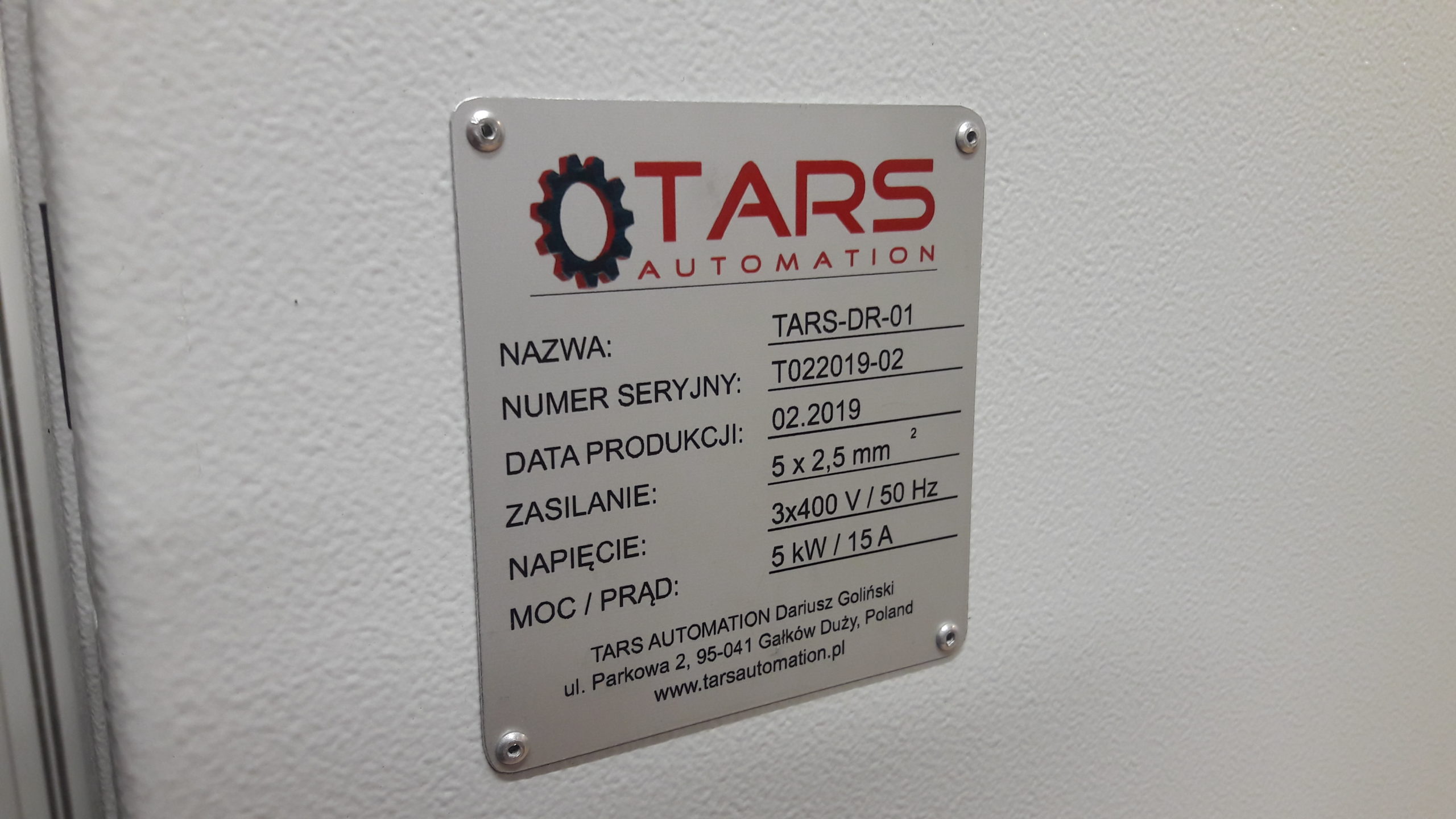 TARS - Integracje Automatyki, Robotyka, CNC