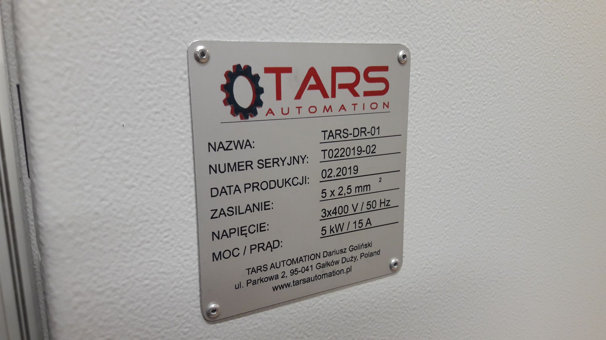 TARS - Integracje Automatyki, Robotyka, CNC